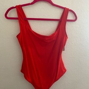 SKIMS NWT Red Bodysuit with rose detail